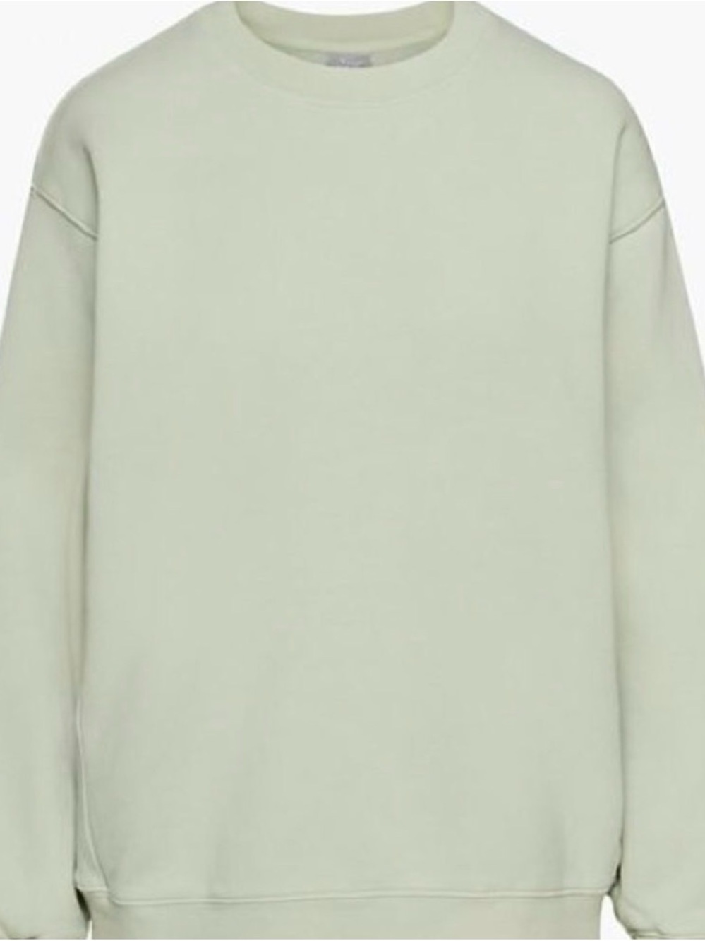 Topshop Crewneck Sweatshirt in Sage Green